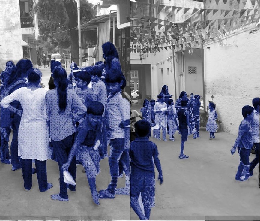 Months in the village before proposing anything about it. Mostly with children: playing, listening, helping with homework.