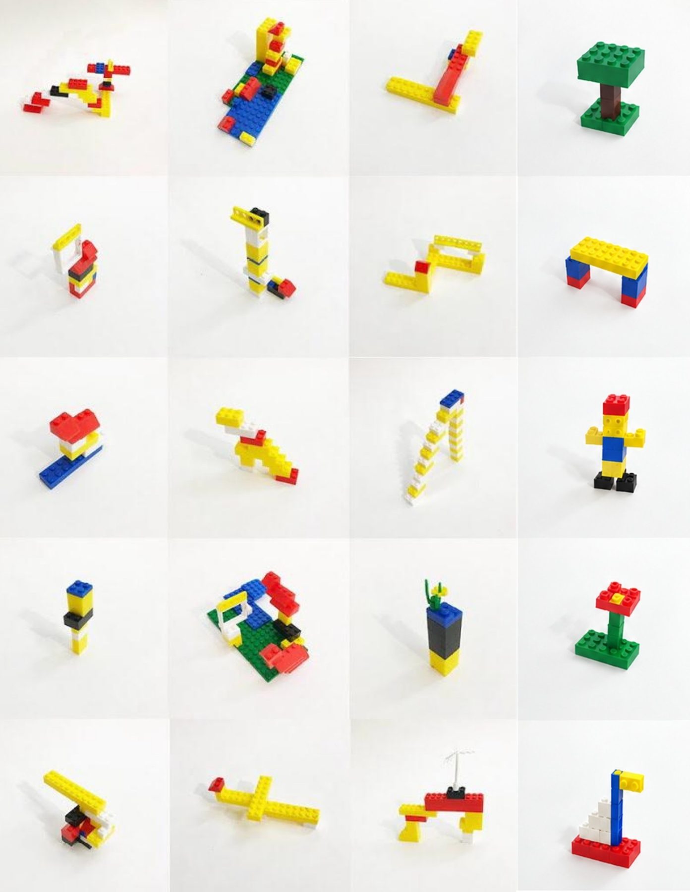 What the children built, in lego, on the sites their own drawings had identified.