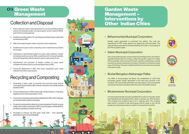 Green waste management. Collection, composting, and the interventions of Mumbai, Salem, Bengaluru and Bhubaneswar.